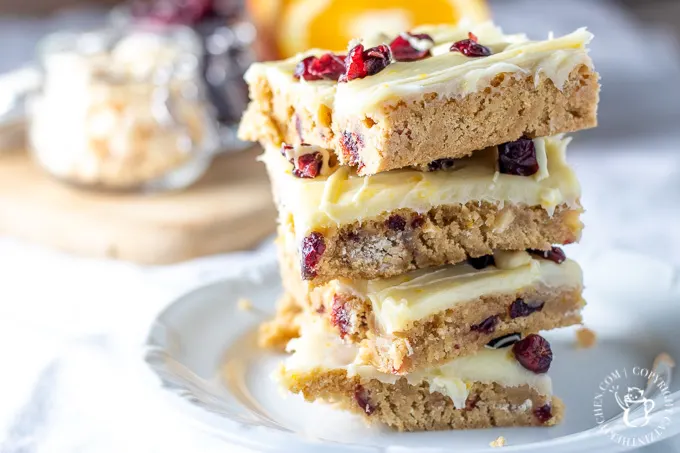 Whether you've tried this treat at a certain coffee shop or not, you're sure to love the creamy, citrusy winter goodness of these cranberry bliss bars!