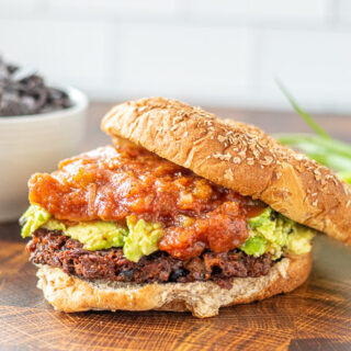 Black Bean Nacho Burgers