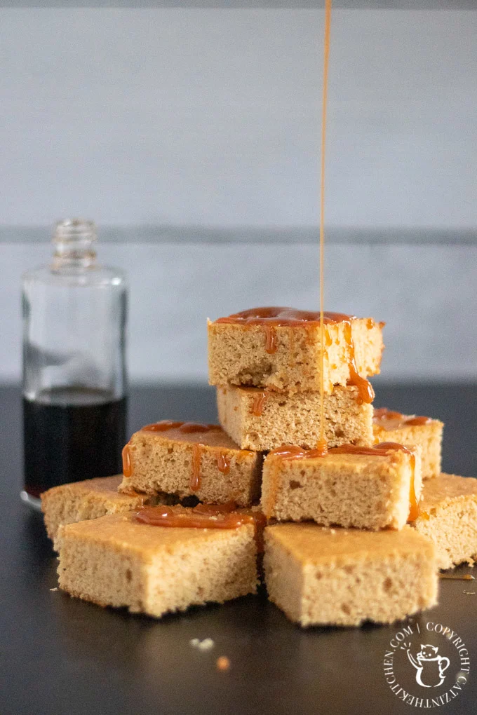 butterscotch brownies with salted caramel 