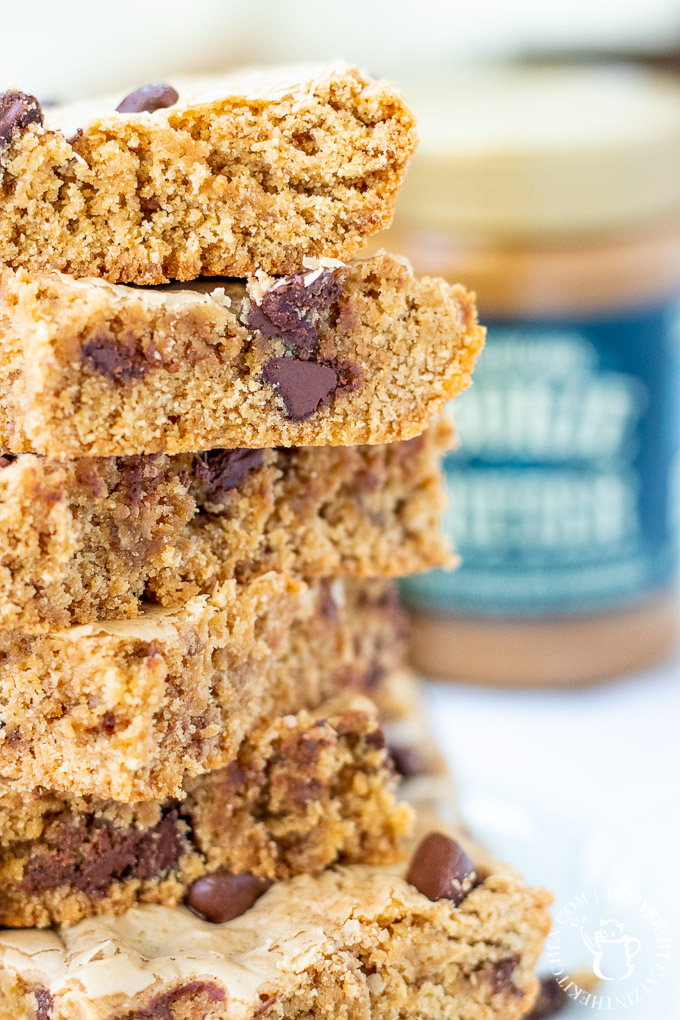 Whether you call this recipe cookie butter chocolate chip blondies or just "cookie casserole," it's just plain addictive! Bake them up with the kiddos!
