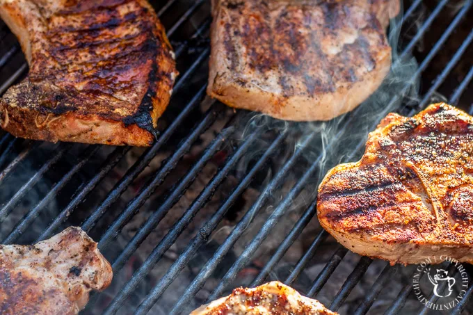 grilling pork chops