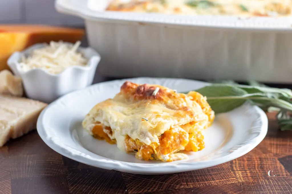 Butternut Squash and Sage Lasagna - Catz in the Kitchen