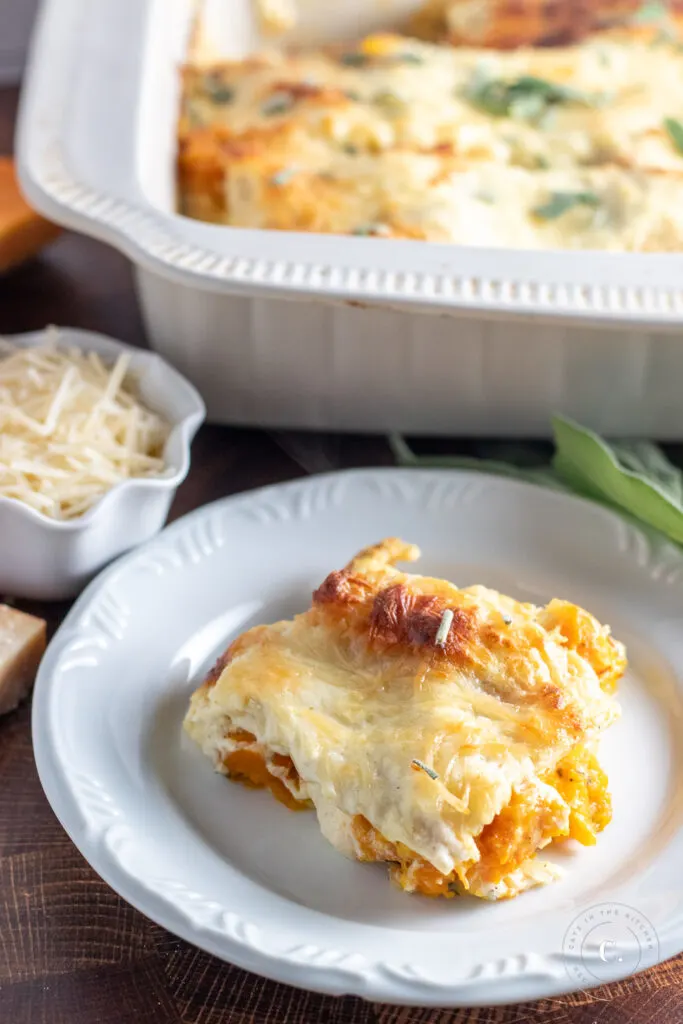 Butternut Squash and Sage Lasagna serving 