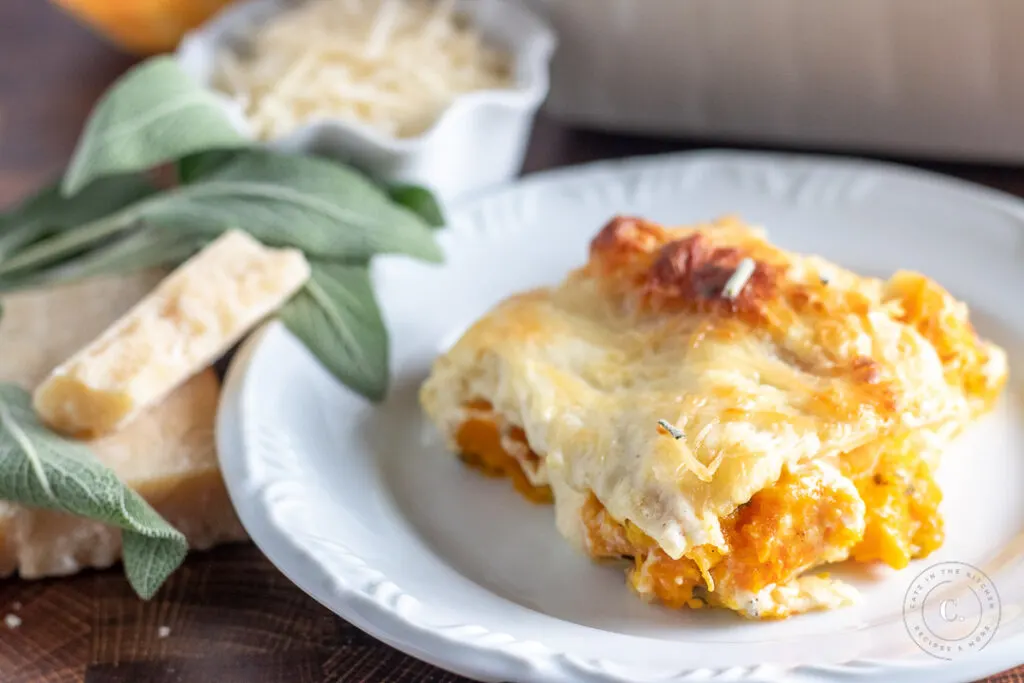 Butternut Squash and Sage Lasagna ingredients 