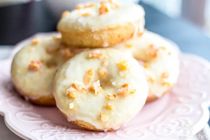 Grapefruit Doughnuts | Catz in the Kitchen | catzinthekitchen.com #doughnuts