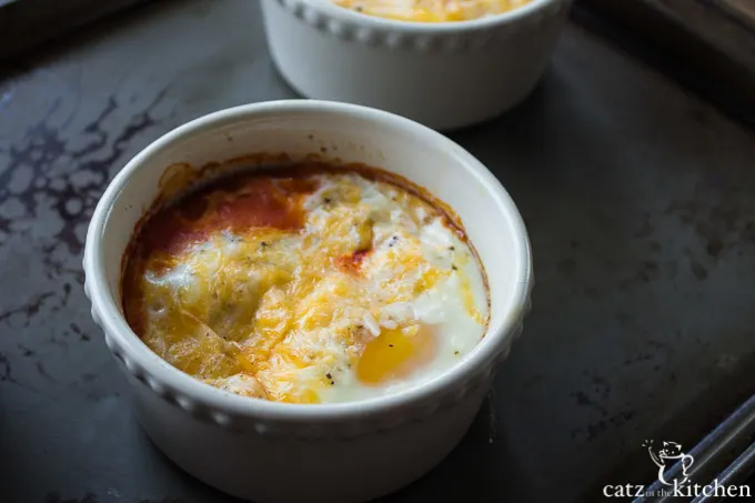 Salsa Baked Eggs