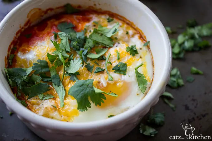 Salsa Baked Eggs