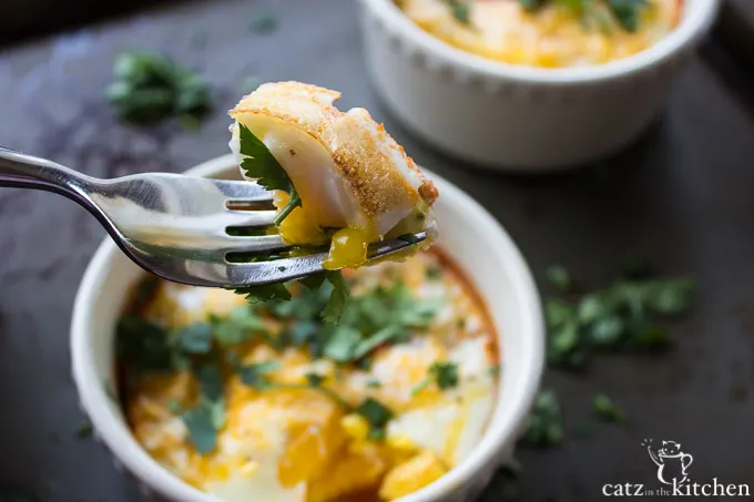 Salsa Baked Eggs