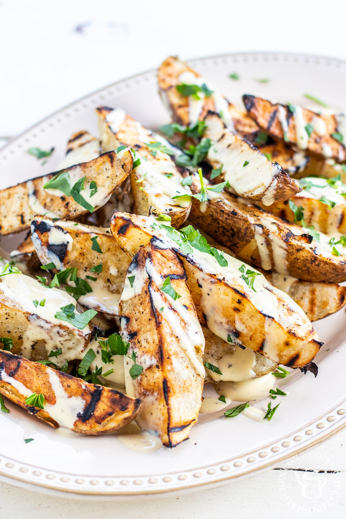 This recipe for smoky grilled potato wedges is a fun and flavorful alternative to French fries that compliments any grilled meal!