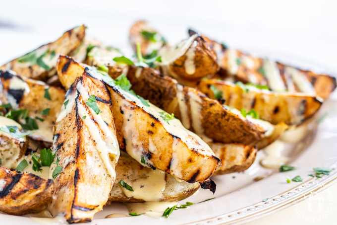 Smoky Grilled Potato Wedges