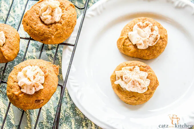 Pumpkin Thumbprints | Catz in the Kitchen | catzinthekitchen.com | #pumpkin #fall #cookies