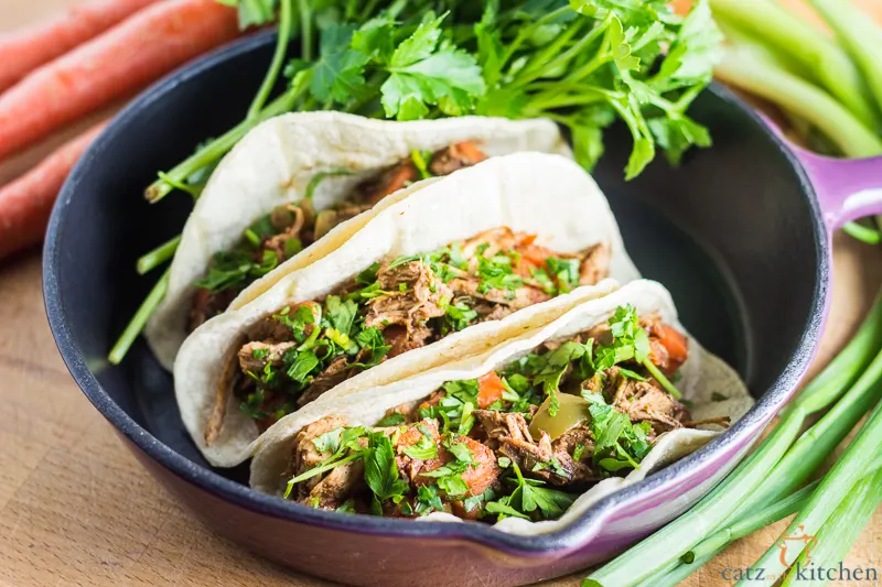 Slow-Cooker Turkey Mole Street Tacos