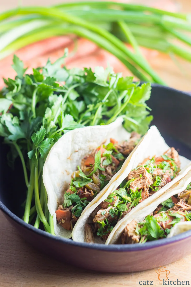 Slow-Cooker Turkey Mole Street Tacos