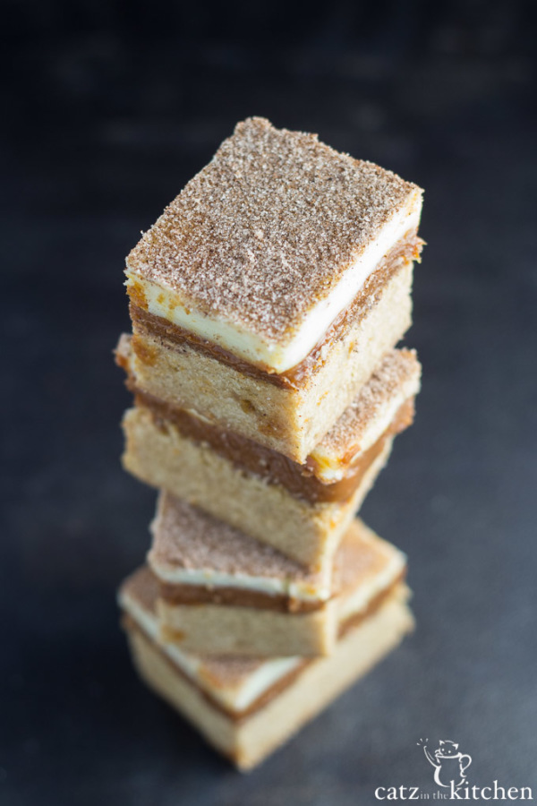 Caramel Snickerdoodle Bars 