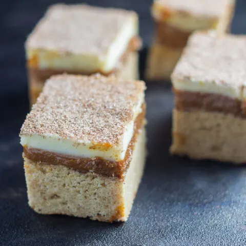 Caramel Snickerdoodle Bars | Catz in the Kitchen | catzinthekitchen.com #snickerdoodle