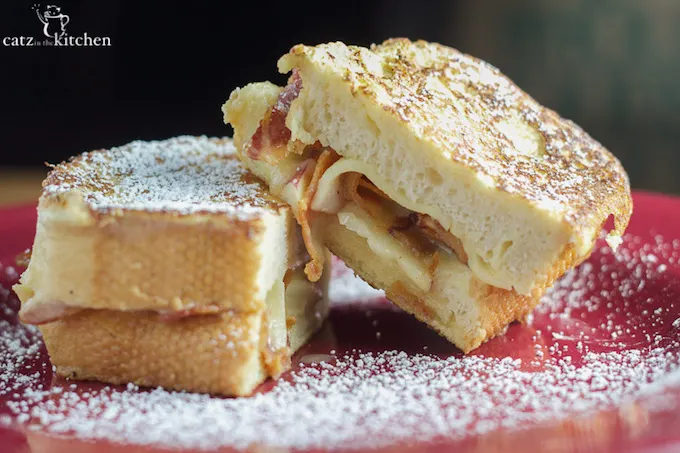 Apple Bacon Cheddar Monte Cristos