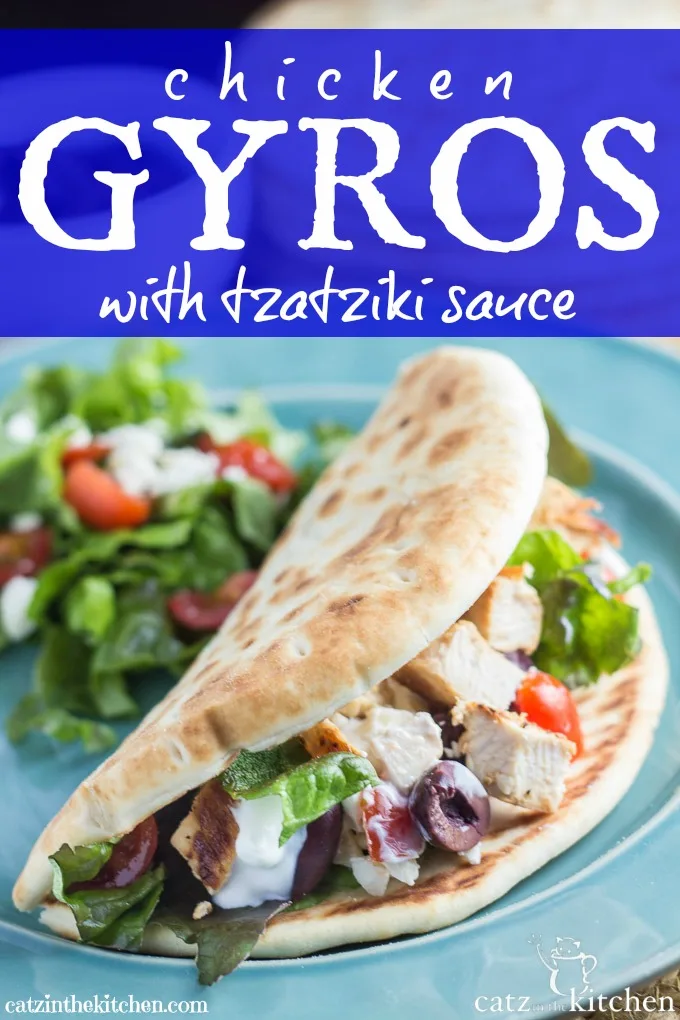 Authentic Greek Chicken Gyros Recipe with Tzatziki Sauce » Foodies