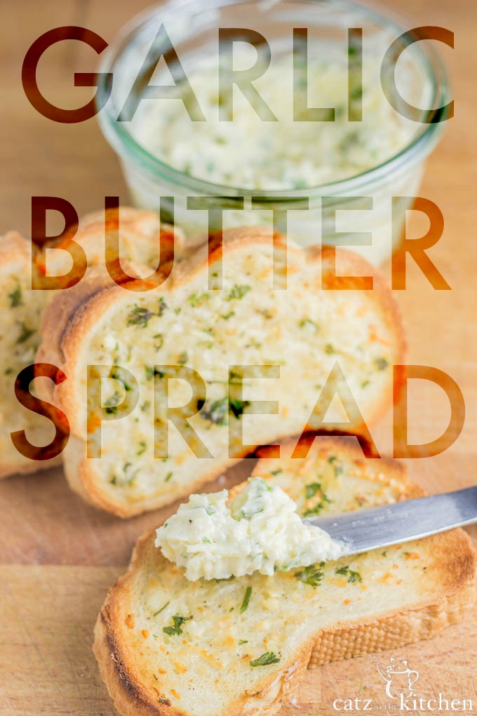 Garlic Butter Spread | Catz in the Kitchen | catzinthekitchen.com #Garlic #Butter