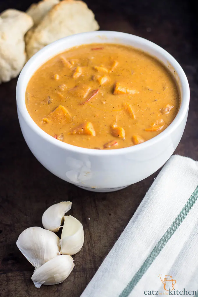 Sweet Potato & Peanut Stew | Catz in the Kitchen | catzinthekitchen.com #stew