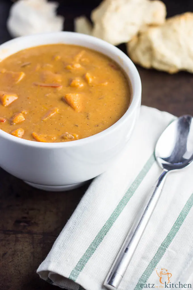 Sweet Potato & Peanut Stew | Catz in the Kitchen | catzinthekitchen.com #stew