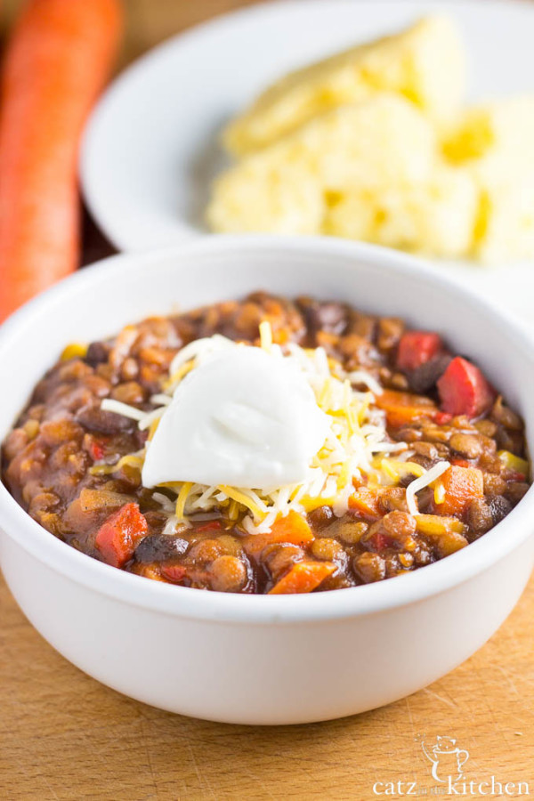 Black Bean & Lentil Chili Catz in the Kitchen