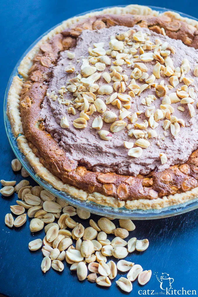 Old-Fashioned Peanut Butter Pie | Catz in the Kitchen | catzinthekitchen.com #FathersDay