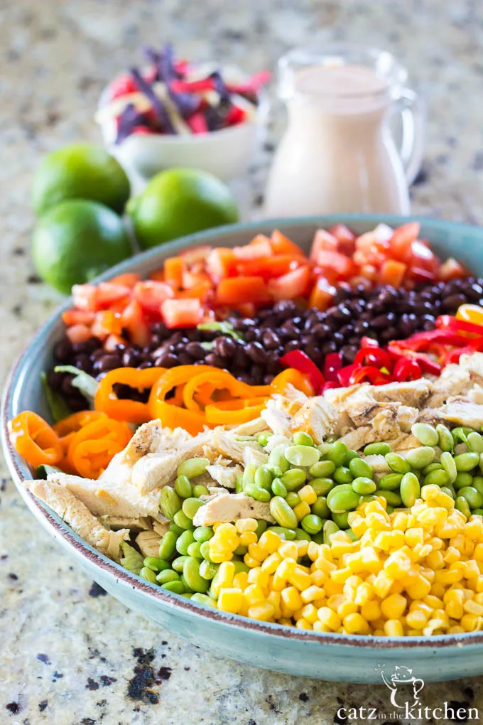 Southwest Chicken Salad | Catz in the Kitchen | catzinthekitchen.com #salad