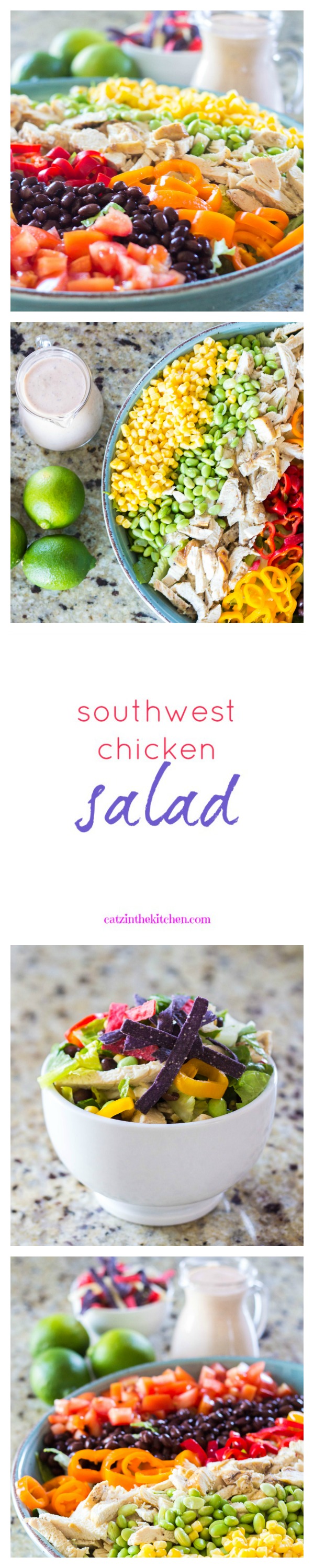 Southwest Chicken Salad | Catz in the Kitchen | catzinthekitchen.com #salad