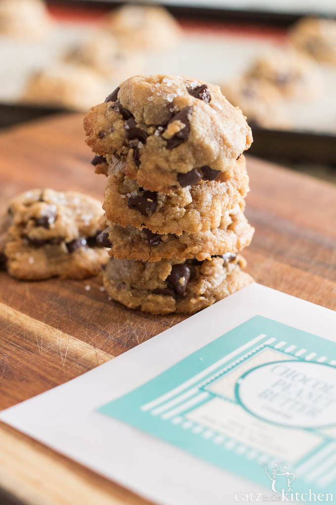 Chocolate Peanut Butter Cookies | Catz in the Kitchen | catzinthekitchen.com | #cookies #fall #glutenfree