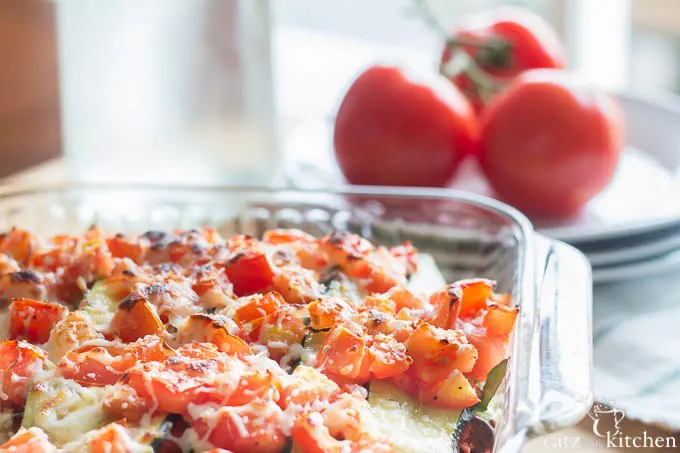 Roasted Zucchini Lasagna | Catz in the Kitchen | catzinthekitchen.com | #zucchini