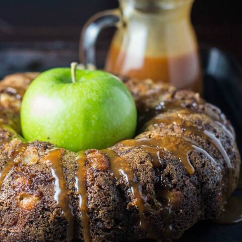 Salted Caramel Apple Cake