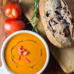 Tuscan Tomato White Bean Soup | Catz in the Kitchen | catzinthekitchen.com | #tomato #tuscan #soup