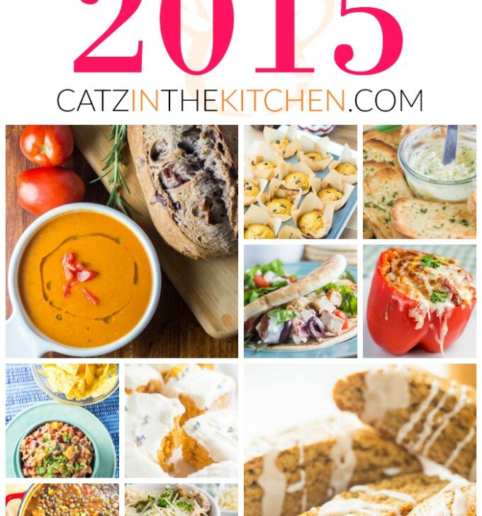 Top Ten Recipes of 2015 | Catz in the Kitchen | catzinthekitchen.com | #2015 #NewYears #Recipes