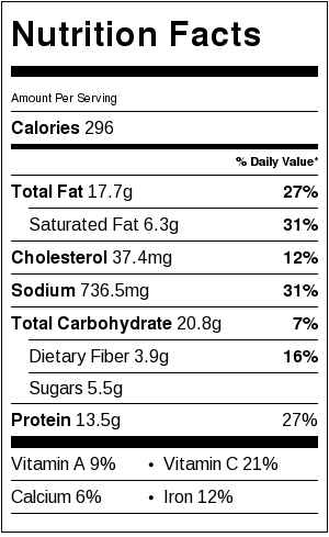 Vodka Penne Nutrition Facts | Catz in the Kitchen | catzinthekitchen.com | #penne #vodka #pasta