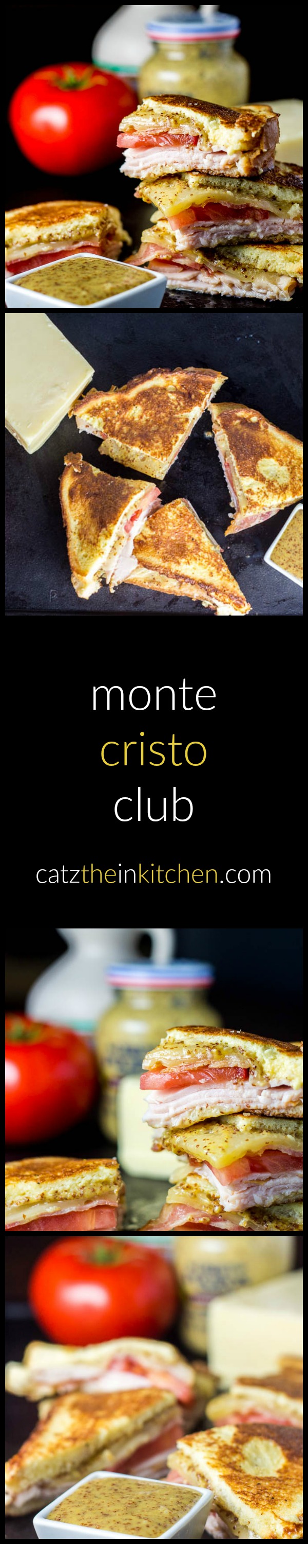 Monte Cristo Club | Catz in the Kitchen | catzinthekitchen.com | #montecristo #sandwich #club #recipe