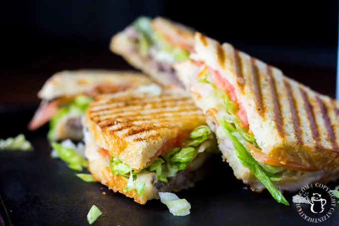 Philly Cheesesteak Panini | Catz in the Kitchen | catzinthekitchen.com | #philly #cheesesteak #panini #recipe