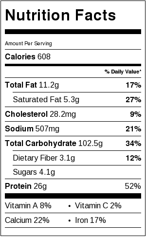 Skinny Three Cheese Penne Nutrition Facts | Catz in the Kitchen | catzinthekitchen.com | #nutrition #penne #pasta #healthy