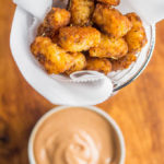 Crunchy on the outside, soft and hot on the inside, with just the right amount of zesty kick, these Copycat McMenamins Cajun Tots are where it’s at.