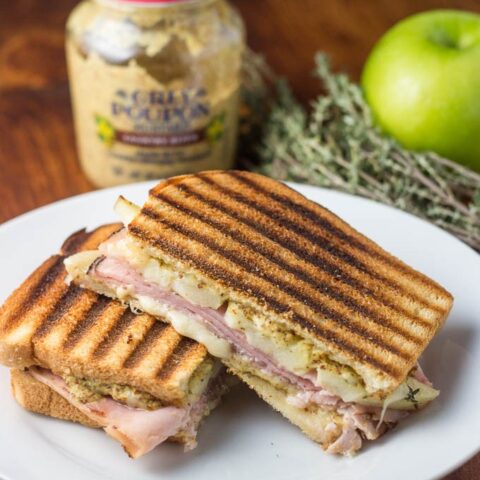 Ham, Gruyère, & Apple Panini