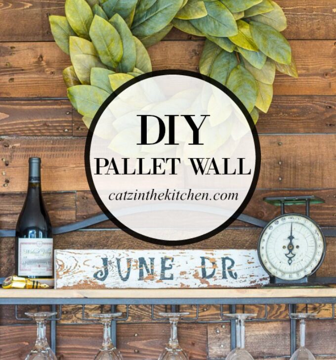 A DIY Pallet Wall is an inexpensive, homey way to add a big dose of character to almost any room! Here are some things we learned doing ours!