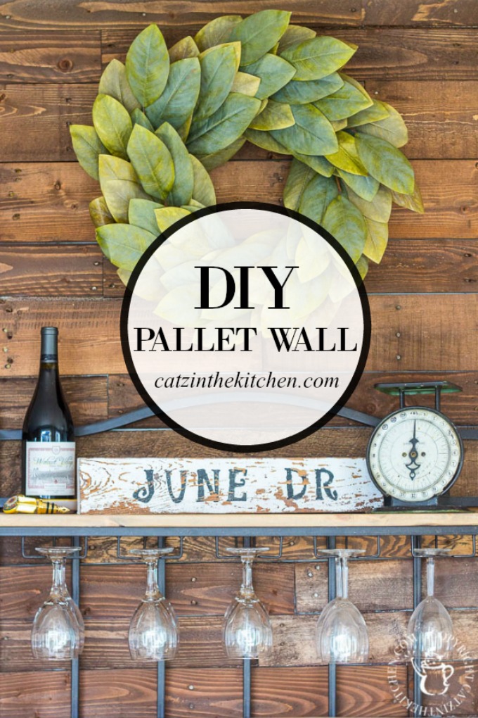 A DIY Pallet Wall is an inexpensive, homey way to add a big dose of character to almost any room! Here are some things we learned doing ours!
