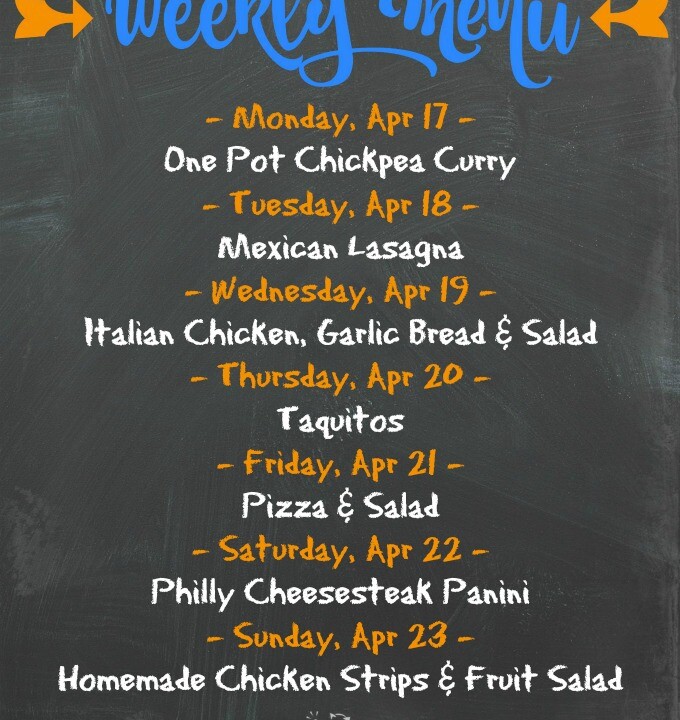 Weekly Menu | Catz in the Kitchen | catzinthekitchen.com | #menu #mealplan