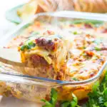 What’s better than a tasty recipe for traditional lasagna? One that’s freezer friendly with two different ways to make it (quick or from scratch)!