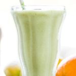 One of our favorite smoothie standbys, what we call the Sunday Morning Smoothie - orange, banana, ginger, mango, pineapple, spinach, coconut, and more!