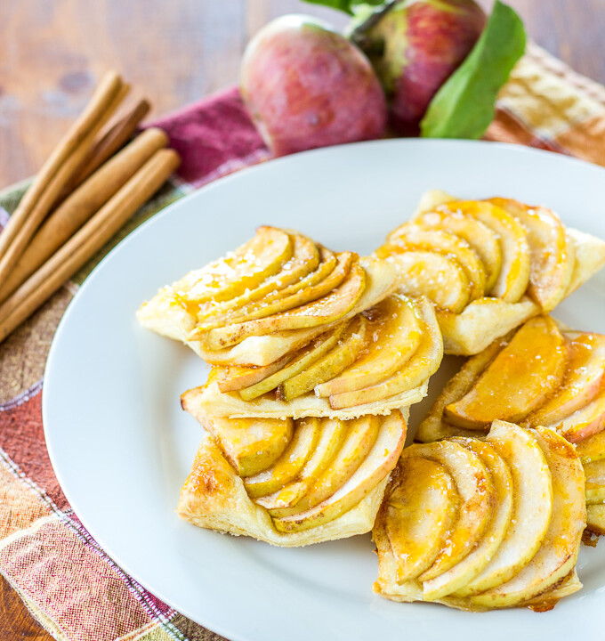 This recipe for apple tartlets couldn't be much easier. A sheet of puff pastry, some apples, and a few pantry ingredients, and you're ready to go!