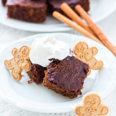 Chocolate Swirled Gingerbread Cake