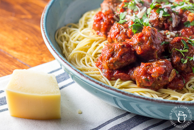 Spaghetti and Meatballs - Catz in the Kitchen