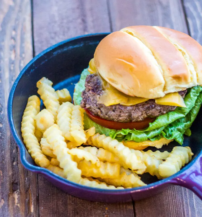 Got that craving for a burger, but the weather outside is not conducive to grilling? Make this indoor classic cheeseburger and free yourself from the climate's control of your burger fix!