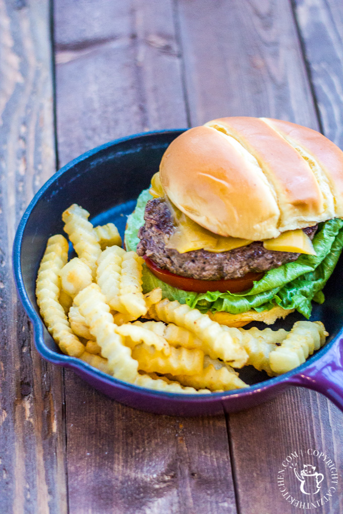 Got that craving for a burger, but the weather outside is not conducive to grilling? Make this indoor classic cheeseburger and free yourself from the climate's control of your burger fix!