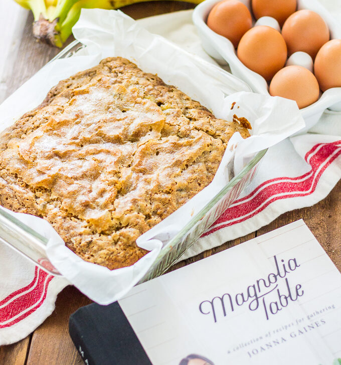 We had a hard time picking a first recipe to try out of the new Magnolia Table cookbook, but this recipe for banana bread ended up being a great choice! It's simple and easy, but a little creativity takes this classic to new heights!